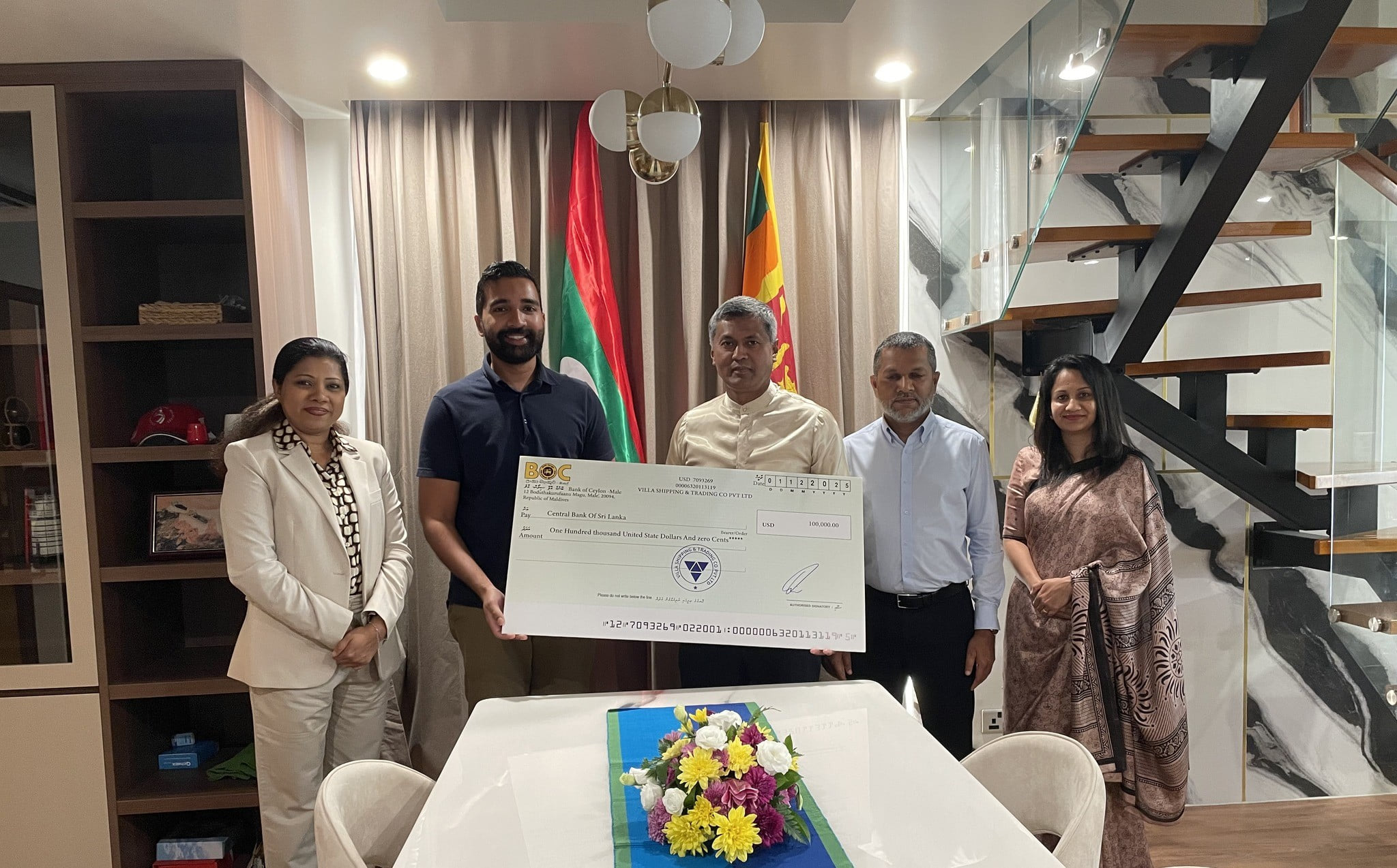 Villa Group Donates USD 100,000 to Support Disaster Relief in Sri Lanka
